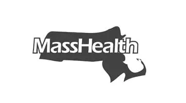 MassHealth logo on MA map