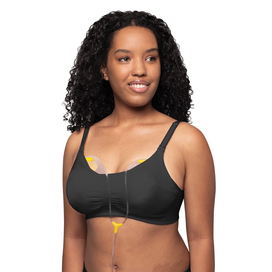 Medela 3 in 1 Nursing and Pumping Bra | Breathable, Lightweight for  Ultimate Comfort When Feeding, Electric Pumping or in-Bra Pumping, Black,  Medium
