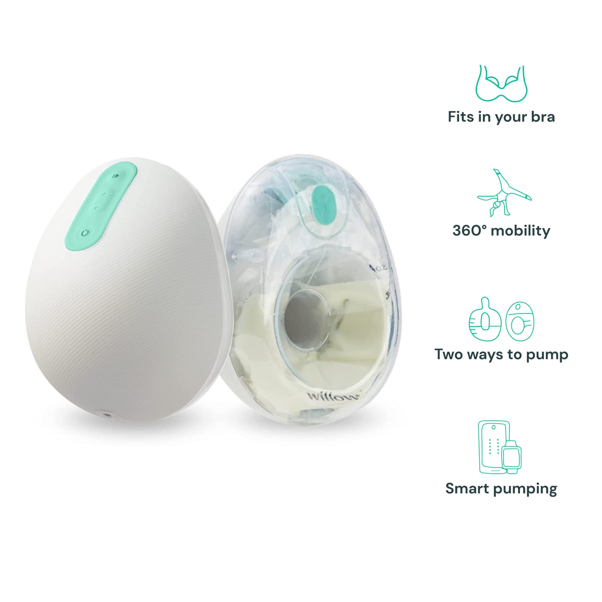 Willow 360 Hands-Free Double Electric Breast Pump - Order through Insurance
