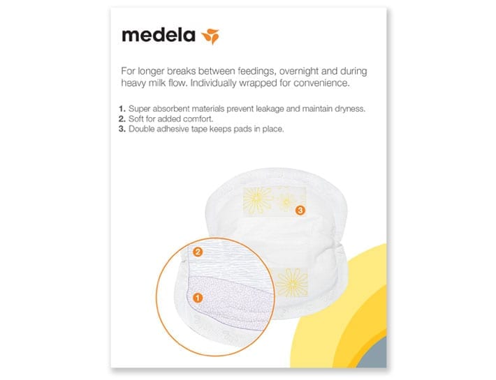 60 COUNT 89974 MEDELA DISPOSABLE NURSING PADS FREE EXPEDITED SHIPPING 